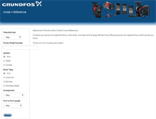 Tablet Screenshot of grundfoscrossreference.com
